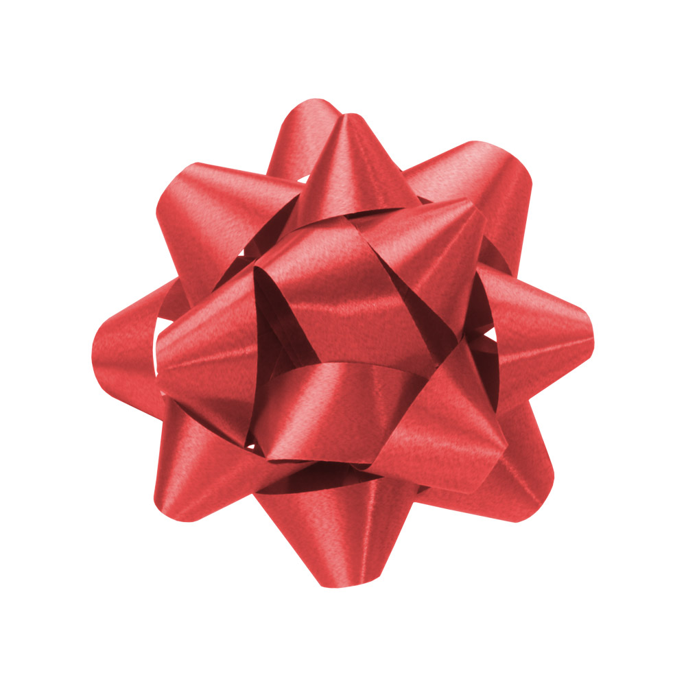 BABCOR Packaging: Imperial Red Flora Satin Perfect Bows - 5-1/2 in.