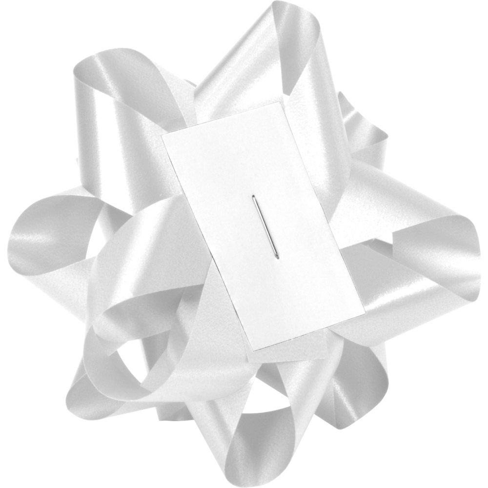 BABCOR Packaging: White Splendorette Ribbon - 3/4 in. x 250 Yards - Bundle  of 2 Rolls