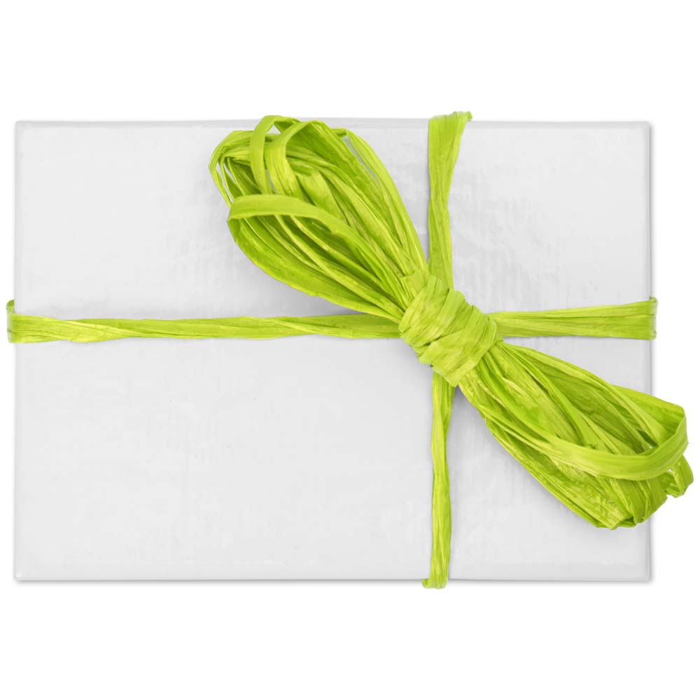 Eco Paper Ribbon in Chartreuse - Recyclable and Biodegradable