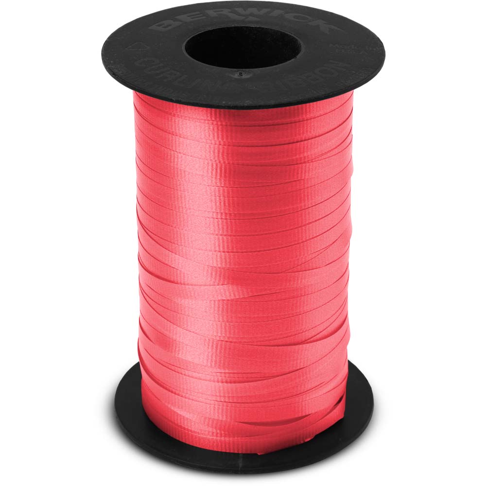 Metallic Red Textured Curling Ribbon, 3/16x250 Yards