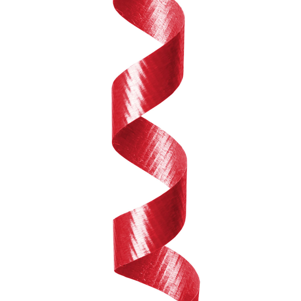 Red Curling Ribbon: Red, Yellow, Pink & White.