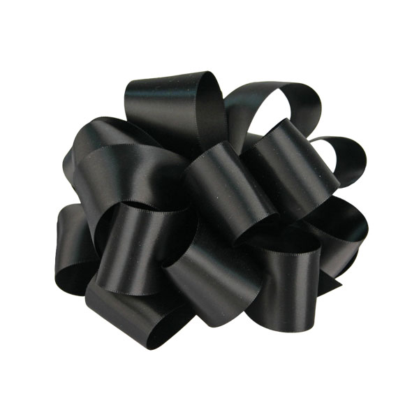 Morex Ribbon 08822 Double Face Satin Polyester Ribbon, 7/8 x 100 yd, Black