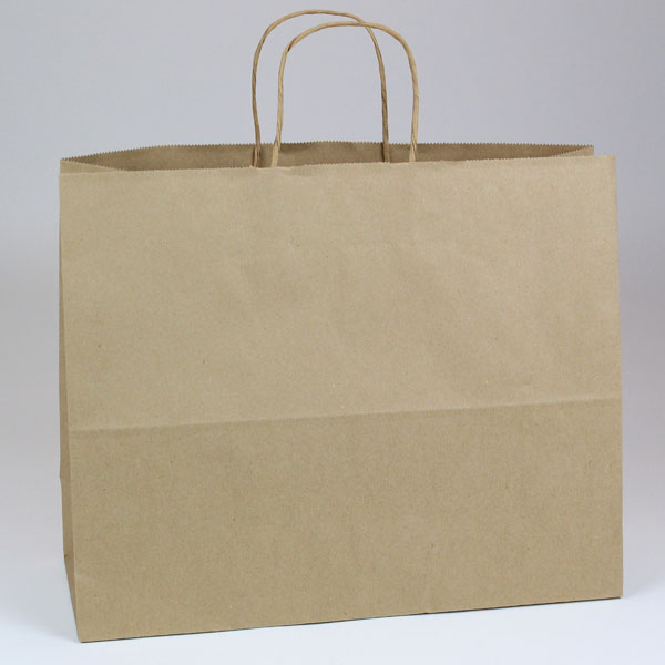 BABCOR Packaging Natural Kraft Recycled Paper Shopping Bag 16 X 6 X 13