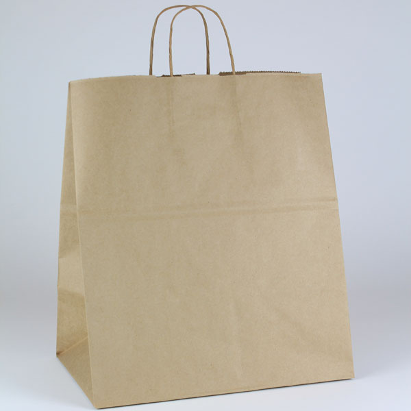 BABCOR Packaging: Purple Plastic Ameritote Shopping Bags w. Soft