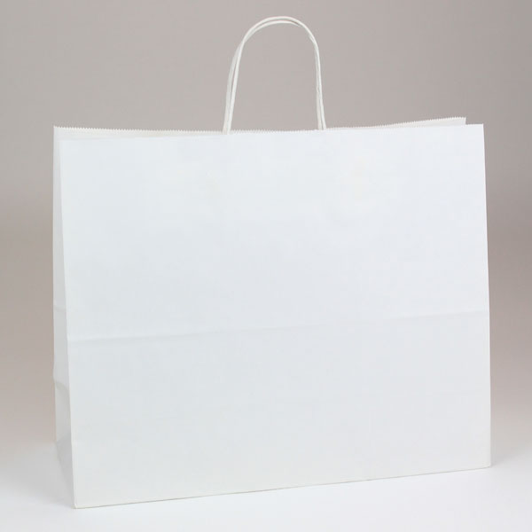 White Kraft Paper Shopping Bag 16 x 6 x 12