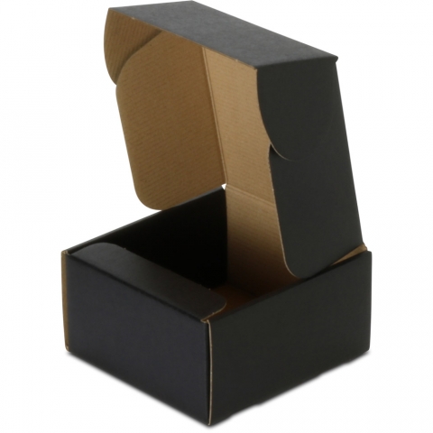 50 Corrugated Boxes With Window in Bulk, Kraft Display Gift